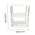 thumbnail image 3 of Storage Rack Floor Standing Shelf, Multi-Tier Organizer for Kitchen Pantry Bathroom Office, Space Saving Shelving Unit with Sturdy Construction for Home Organization, 3 of 7