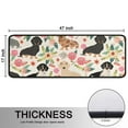 thumbnail image 5 of Kitchen Rugs Sets Of 2,Dachshund and Flower Anti Fatigue Kitchen Mat Rugs Non Slip Washable,Decorative Kitchen Floor Mats for Kitchen,Sink,Laundry,17"x47"+17"x47", 5 of 5