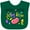 Green, variant on Inktastic Aunties Little Jellybean Cute Easter Candy Boys or Girls Baby Bib