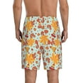 thumbnail image 4 of Lsque Hearts And Autumn Leaves Mens Sleep Pajama Shorts,Short Pajama Pants, Cotton Ultra-Soft Knit-3X-Large, 4 of 9