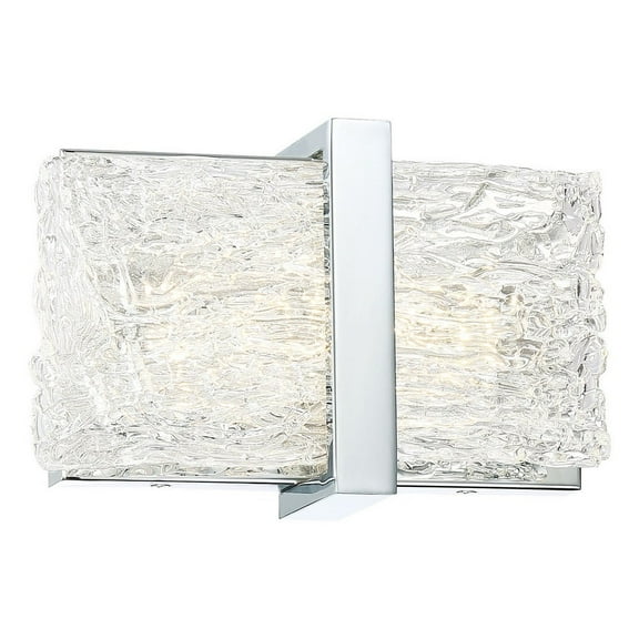 P1381-077-L-George Kovacs Lighting-Forest Ice II - 8 Inch 7W 1 LED Bath Vanity