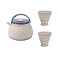 thumbnail image 3 of Hervidor de agua para acampar Zulema 1,5 L con 2 tazas olla de cocina plegable Caqui claro, 3 of 8