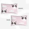 thumbnail image 4 of EasygdpCute Panda Polyester Fiber Double-Sided Pillowcase,Super Soft,Comfortable And Luxurious Pillowcase,Not Easy To Break Or Deform- 14"X20", 4 of 9