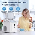 thumbnail image 3 of Pebble Ice Maker with Soft Chewable Pellet Ice, 33Lbs/Day, Self-Cleaning, One-Click Operation, Portable Nugget Ice Machine for Home Office Kitchen Bar Party, 3 of 6