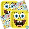 Spongebob Party Supplies & Decorations - Plates (16), Napkins (16), Sticker (1)