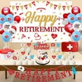 thumbnail image 3 of Nurse Retirement Party Decorations Nurse Happy Retirement Backdrop Banner Nurse Balloons Cake Topper Nursing Retirement Party Decorations for Thank You Nurse Nurse Officially Retired Party Decorations, 3 of 6