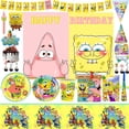 thumbnail image 2 of Decoración de fiesta de cumpleaños de Spongebobed para niños, pancarta de globo, adorno de pastel, suministros para Baby Shower, 2 of 5