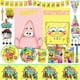 thumbnail image 2 of Decoración de fiesta de cumpleaños de Spongebobed para niños, pancarta de globo, adorno de pastel, suministros para Baby Shower, 2 of 5