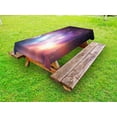 thumbnail image 1 of Galaxy Outdoor Tablecloth, Outer Space Stars Sky Dreamy Cosmos Universe Nebula Constellation Image, Decorative Washable Fabric Picnic Table Cloth, 58 X 84 Inches,Purple Coral Pale Blue, by Ambesonne, 1 of 2