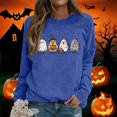 thumbnail image 2 of Sweatshirt for Women Perfect For Daily Wear or Loungewear! The Best Choice for Halloween XXL Blue Halloween Sweatshirt, 2 of 5