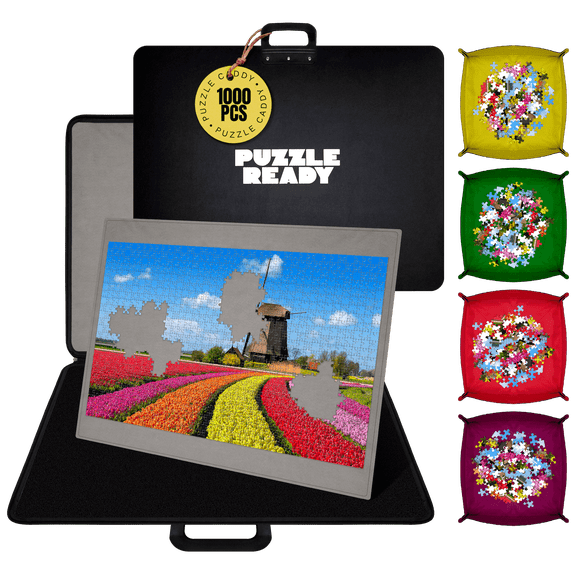 Puzzle Ready Portable Puzzle Caddy 1000 pcs - 4 sorting trays