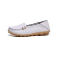thumbnail image 4 of Fangasis Womens Casual Shoes Fashion Loafers Slip On Flats Driving Lightweight Nurse Shoe White 8, 4 of 7