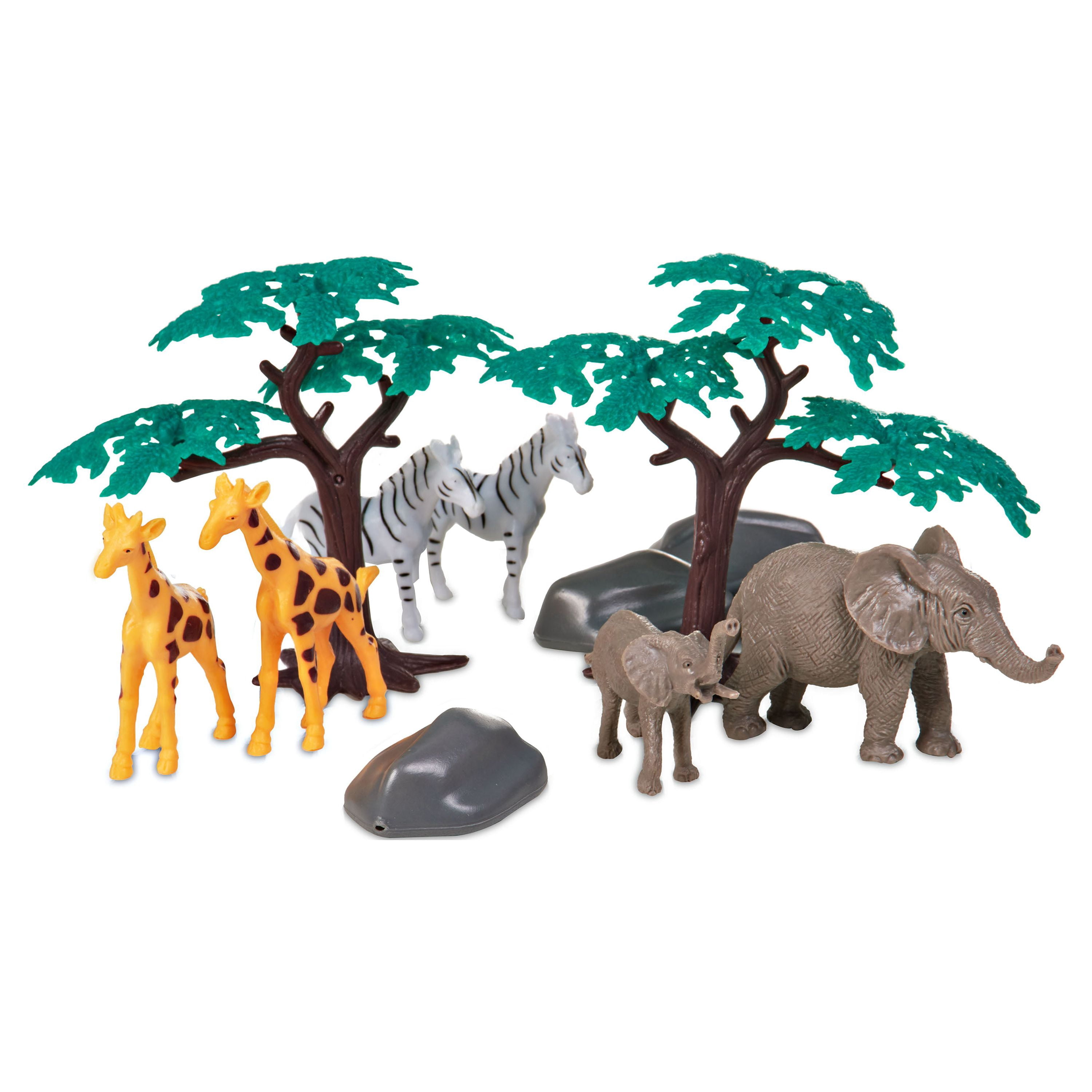 Adventure Force Safari Animals Jumbo Bucket, 55 Pieces