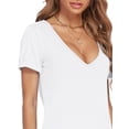thumbnail image 2 of Women's Oversized T Shirts Tees Half Sleeve V Neck, 2 of 5