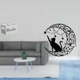 thumbnail image 2 of Organizador Remoto De Madera Retro Y Escultura De Gato De Metal Para Pared, Ideal Para Mesita De Noche, Sofá, Oficina, Regalo Para Amantes De Los Gatos, Decoración De Luna Negra., 2 of 8