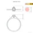 thumbnail image 5 of ANGARA Natural 0.71 Ct. Diamond Solitaire Engagement Ring in Sterling Silver for Women (Ring Size: 3.5), 5 of 10