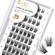 thumbnail image 1 of Lash Clusters B06 Extensiones de pestañas DIY 72 grupos de pestañas CD Curl B&Q pestañas Wispy Volume Lashes grupo individual DIY en casa (B06,D-8-16MIX), 1 of 4