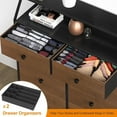 thumbnail image 5 of REAHOME 8 Drawer Wood Top Storage Dresser w/2 Drawer Organizers, Espresso, 5 of 12