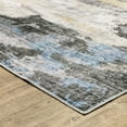 thumbnail image 2 of Avalon Home Marlowe Washable Distressed Abstract Grey/ Blue Indoor Area Rug, 2 of 13