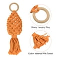 thumbnail image 3 of Odies Cute Crochet Plant for Car Rear View Mirror,Boho Handmade Car Mirror Hanging Accessories for Women Girls,Orange Car Interior Aesthetic Decor Truck Hanger Ornament Charm for Men, 3 of 8