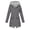 Dark Gray, variant on Rain Jacket Womens Water Proof Lightweight Rain Coats Plus Size Adjustable Windbreaker Hiking Travel Trench Coats