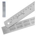 thumbnail image 3 of Unbranded Stainless Steel Ruler with Inch/Metric Conversion Table, 12 Inch, 2 Count, 2 Pack, 3 of 7