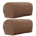 thumbnail image 2 of Arm Rest Covers Set, Pack of 2 Stretch Armchair Arm Covers Soft Polyester Arm Caps Non Slip Furniture Protector for Chair, Sofa, Couch, 2 of 7