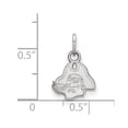 thumbnail image 2 of 14k White Gold LogoArt East Carolina University Pirate Extra Small Pendant Q4W039ECU, 2 of 4