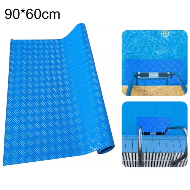 GLFILL Non-Slip Pool Mat Swimming Liner Protecting Floor Above Ground Safety Diy Step Stairs Protector PVC Pool Step Mat 90*60cm