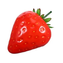 Hemoton  Extra Large Fake Fruits Artificial Strawberry Decor Realistic Ornaments