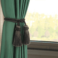 thumbnail image 6 of 4Pcs Curtain Tiebacks Handmade Decorative Curtain Holdbacks Rope with Tassel (Charcoal), 6 of 6
