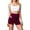 Wine_007, variant on Domuza Biker Shorts for Women High Waisted Tummy Control Workout Gym Spandex Yoga Athletic Bike Shorts with Pocket White M