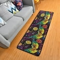thumbnail image 3 of Dreamtimes Embroidery Parrot Lemon Hallway Runner Rug 2'x6' Kitchen Rug with Rubber Backing Tropical Leaf Non Slip Entryway Rug Runner Washable Soft Area Rug for Hallway Bedroom Kitchen Decor, 3 of 6