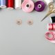 thumbnail image 3 of unbranded 5Ud Cubiertas De Botones Clip-on Doradas Con Floral Y Para Trajes, 3 of 6