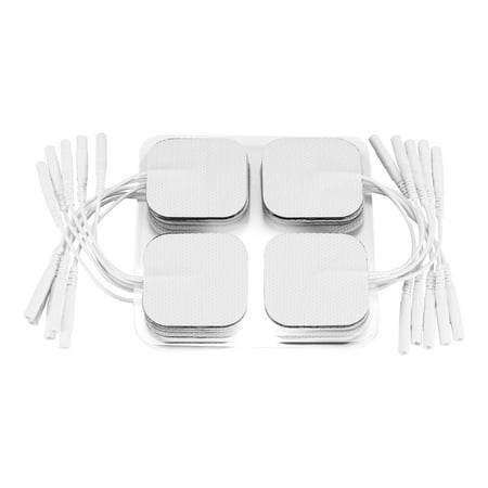 20 Pieces Electrode Pads Physiotherapy Massage Patch Environmental Men Non-Woven Self-Adhesive Strong Electrode Pad Muscle Stimulator Slimming Massager Patch 4*4*Cm/1.6*1.6inch