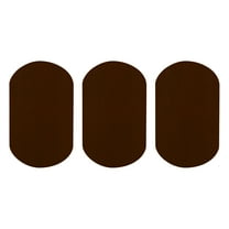 Uxcell 3Pcs Iron-on Patches, Elbow Knee Velvet Patches, Fabric Repair for Clothing Crafts Sweater Pants Shirts, 7x4 Inch Dark Brown