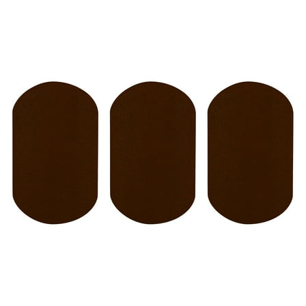 Uxcell 3Pcs Iron-on Patches, Elbow Knee Velvet Patches, Fabric Repair for Clothing Crafts Sweater Pants Shirts, 7x4 Inch Dark Brown