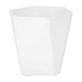 thumbnail image 2 of HomelyJoy White Plastic Planter Pot, 14.5x5 Inch Nordic Geometric Modern Flower Pot with Drainage Holes for Balcony Bedroom Living Room Patio, No Tray, 2 of 7