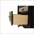 thumbnail image 3 of Bedroom Set Traditional Queen 4-Piece with Storage Engineered Wood Black | Standard Beds | Double Dressers, 3 of 24