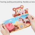 Hand puppet cloth book baby can‘t tear the book animal tail cloth book