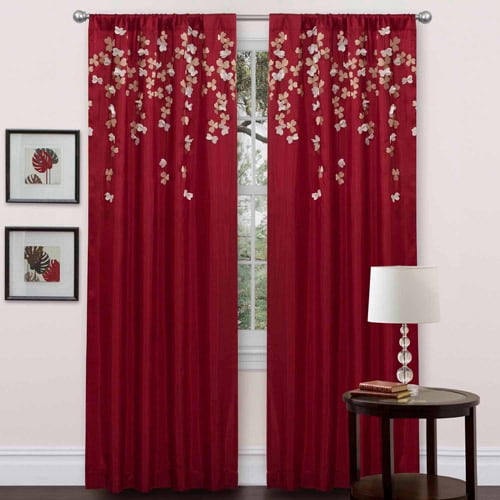 Possta Decor Blackout Window Curtains Pink Blooming Floral Thermal Insulated Window Drapes Spring Watercolor Floral Room Darkening Treatments with Grommet Top for Living Room Bedroom 52x84in