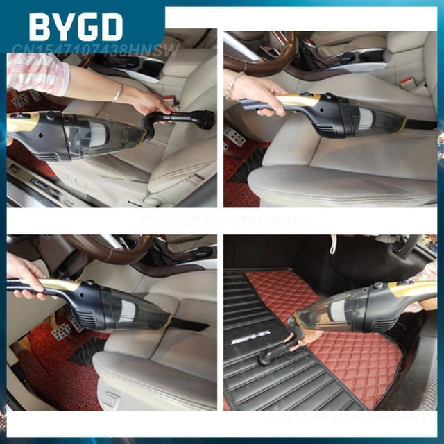 Multifunctional Car Vacuum Cleaner Strong Suction 6000pa Dual-use Suction Portable Handheld Vacuum Cleaner Car AccessoriesWhiteChina He Qiyong unisex