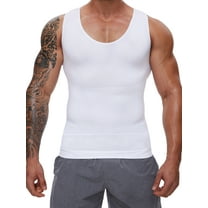 KIWI RATA Compression Shirt for Men Slimming Undershirt for Mens Shapewear Body Shaper Sleeveless Tummy Control Tank Top