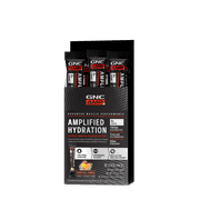GNC AMP Amplified Hydration Electrolyte Powder Drink Mix | Enhanced Electrolyte & Healthy Digestion Complex | Tropical Punch | 10 Count