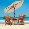 thumbnail image 2 of Gymax Parasol de Patio 7,5 Pi Parasol de Marché Extérieur Robuste avec Inclinaison à Bouton-Poussoir Beige, 2 of 10