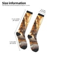 thumbnail image 2 of Fotbe Golden Horned White Dragon Calcetas Divertidas Estampadas para Hombre y Mujer, Calcetas de Algodón hasta la Rodilla para Caminar, Correr, Enfermería y Embarazo, 2 of 6
