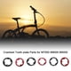 thumbnail image 5 of Greeniant resistente al desgaste BCD 30T/32T/34T/36T/38T platos y bielas placa de dientes estrechos y anchos con 4 piezas de pernos de piñón Ciclismo Rojo 36T, 5 of 6