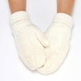 thumbnail image 2 of ameIAEA Women Mittens Winter Fleece Lined Thick Knitted Gloves Warm Cold Weather Mittens Gifts, 2 of 2