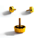 thumbnail image 4 of 10 Piezas de Accesorios de Pesca, Suministros para Aparejos, Piezas de de Balancín, Cubierta de Brazo de Balancín, Tuercas de Rueda de Caña de Mar, Negro, 4 of 5