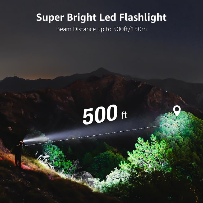 LED Flashlight with Clip, 300 Lumens, 5 Modes photo 5
